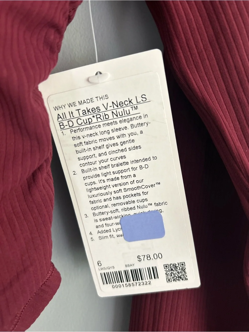 lululemon athletica ribbed long